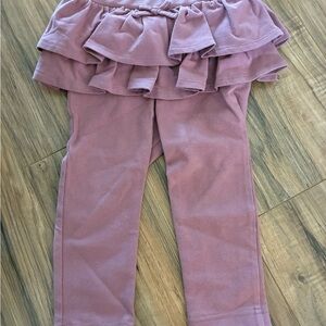Uniqlo Kids Ruffled Purple Leggings